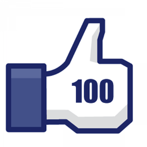 Facebookページが100「いいね！」を達成
